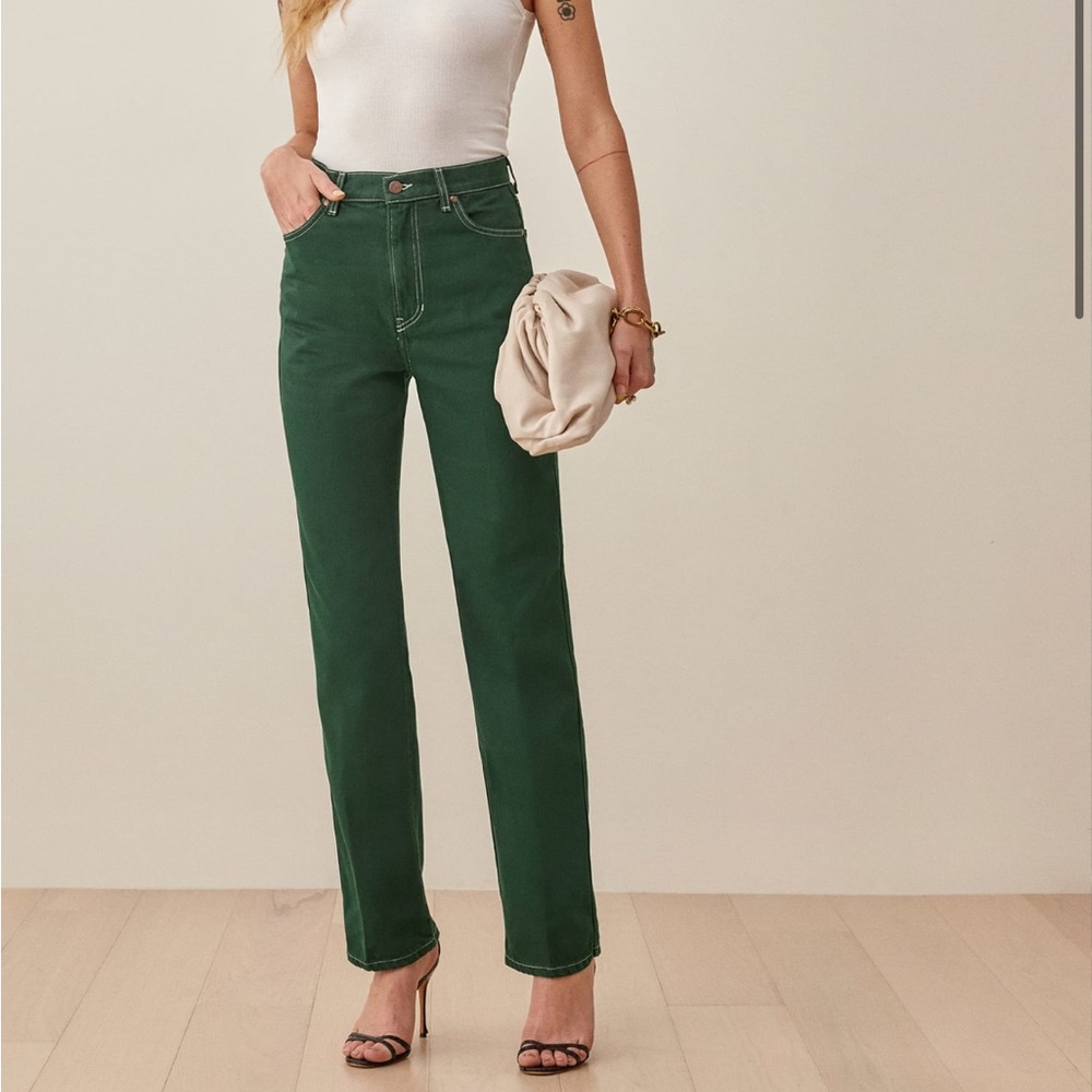 REFORMATION - Cowboy High Rise Straight Jeans